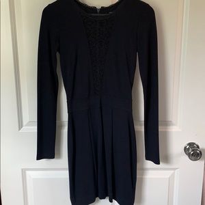 Long sleeve black dress